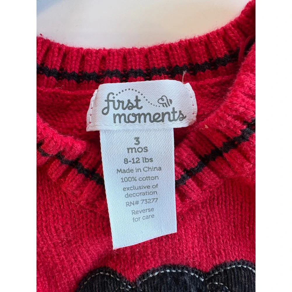 Baby Boy Clothes Lot 0-3 Months OshKosh Romper Bodysuits Puppy Sweater Vest 4pc